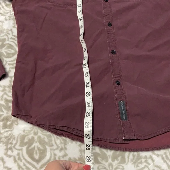 Calvin Klein Burgundy men’s shirt - Picture 7 of 7
